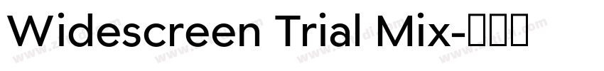 Widescreen Trial Mix字体转换